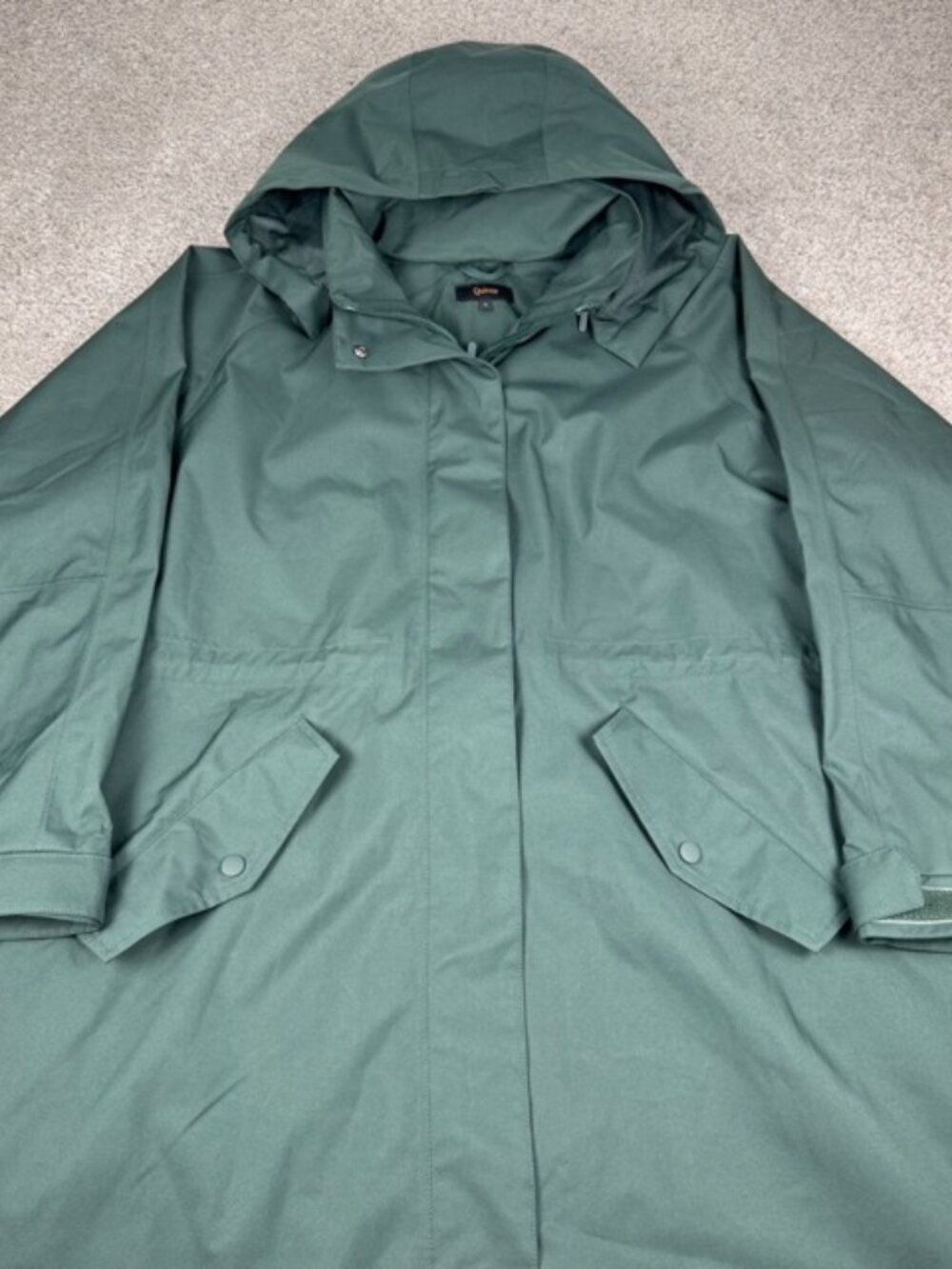 Quince Women's Weatherproof Rain Trench Coat Dark Spruce Green Size Large